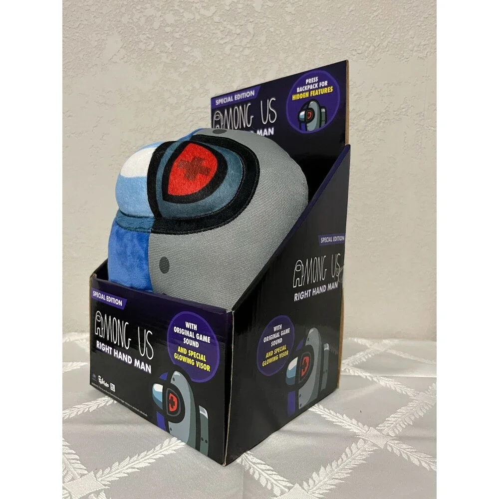 Among Us Right Hand Man Plush with Original Sound and Glowing Visor